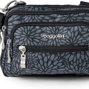 Triple Zip Small Crossbody Bag